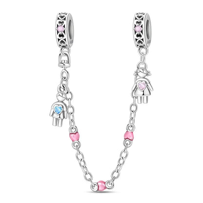 Charakter-Serie, 925er-Sterlingsilber, modisches Mädchen-Paar, Hochzeits-Charms, passend für DIY-Armbänder, Halsketten, exquisite Geschenk-Paarung