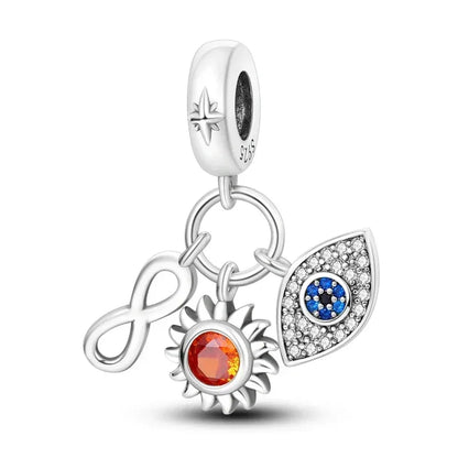 Heißer Verkauf 925 Silber Farbe Evil Eye Charm Dämon Auge Perle Für Original Armband & Armreif DIY Machen Mode Schmuck geschenk