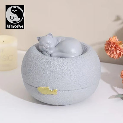 Pet urn shape for cats and dogs, memorial cremation urn, original handmade decoration, funeral, cat and dog urn, memorial box