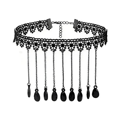 Neo-Gothic Punk Black Sexy Lace Necklace For Women Fashion Retro Clavicle Chain Halloween Collar Choker Steampunk Gifts