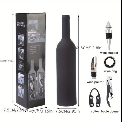 Premium-Weinwerkzeugset – 3/5-teiliges Set mit Korkenzieher und Zubehör, perfekt für Geschenke, Reisen und Heimbars