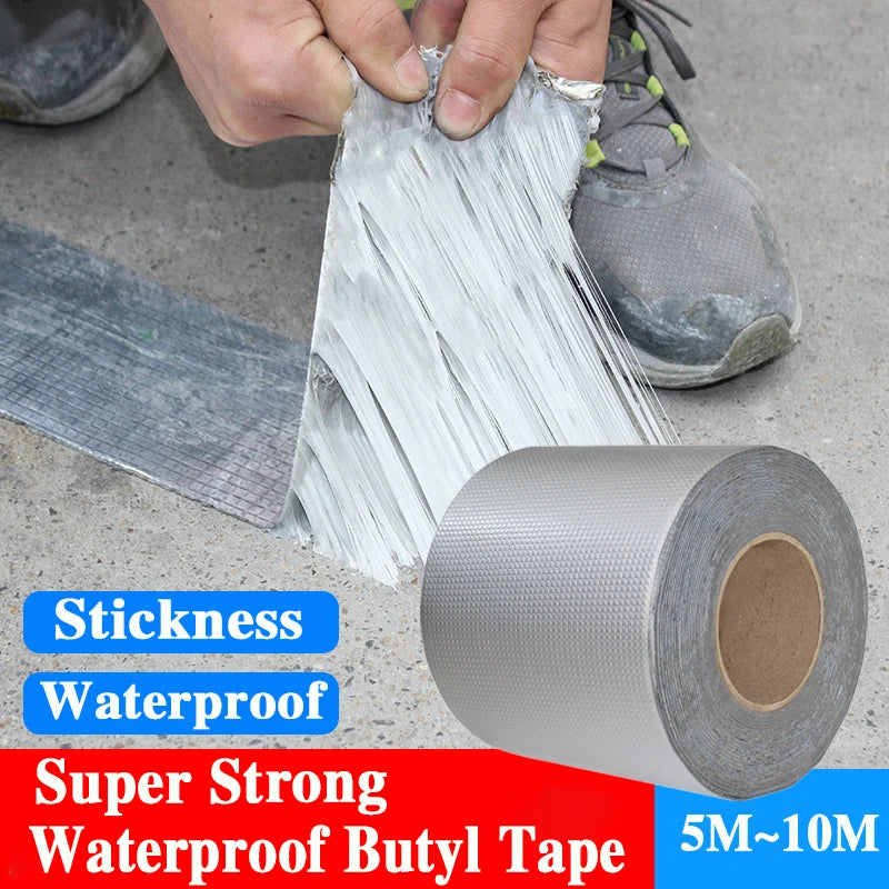Wasserdichtes Klebeband, hohe Temperaturbeständigkeit, Aluminiumfolie, verdicktes Butylband, Wand, Pool, Dach, Riss, Kanal, Reparatur, versiegeltes Selbstband