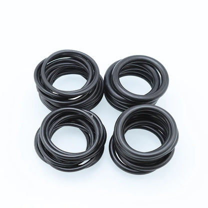 100/20 Stück O-Ringe Dichtungen Dichtung Gummi Schwarz O-Ring Ölbeständiger Gummi-O-Ring Hochtemperatur-NBR-Dichtungsscheibe 1/1,5/2/3/4 mm