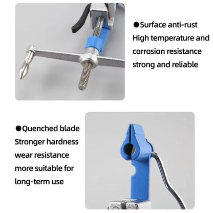 Schraube Typ Hand-gekröpft Bundle Tool Kabel Tie Gun Edelstahl Kabelbinder Zange für Breite 7,9-20mm Dicke 0,25-1,2mm