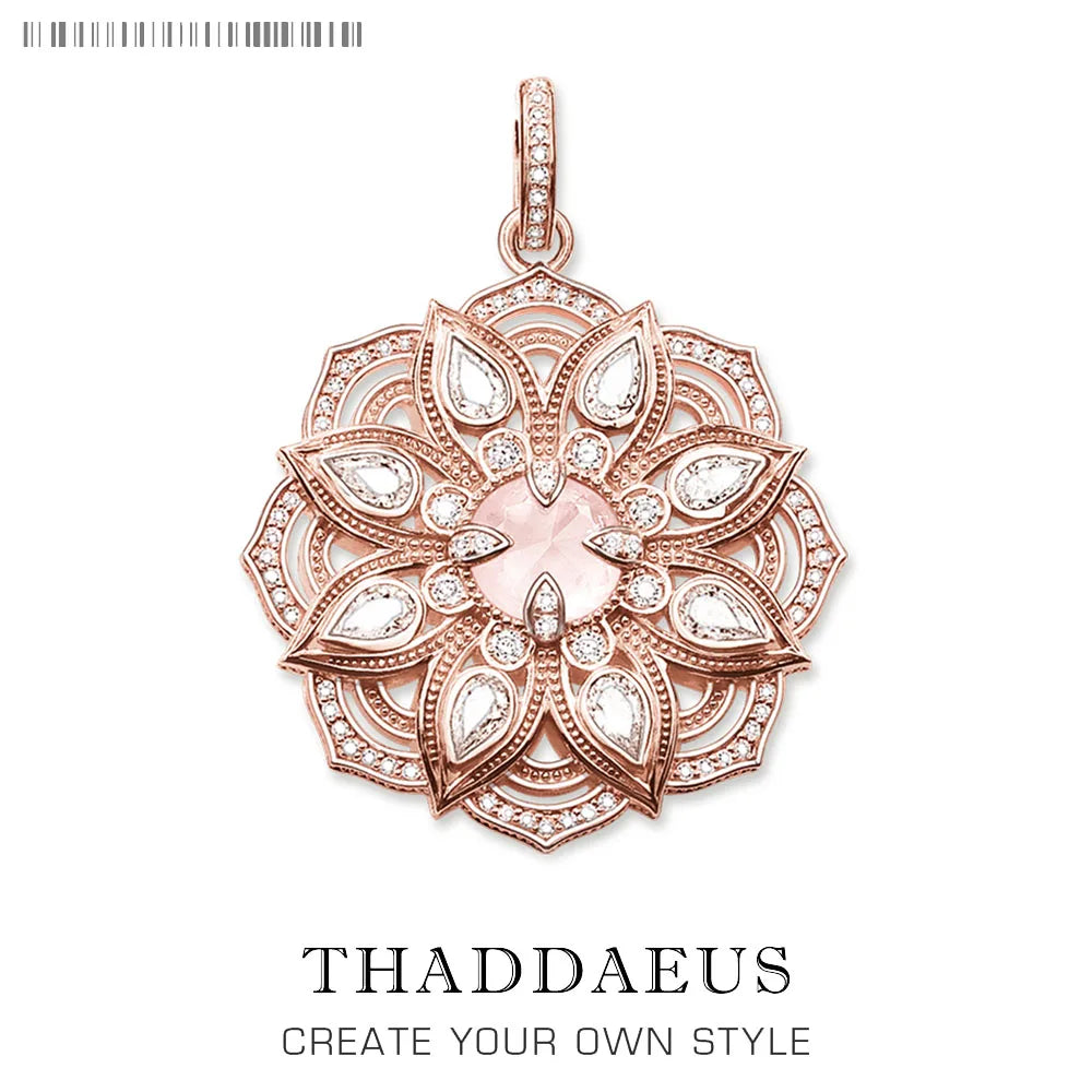 Anhänger Splenic Root Herz Third-Eye Throat Chakra Lotus Karma Wheel, brandneuer Vintage-Schmuck Bijoux Geschenk für Frau Mädchen Männer