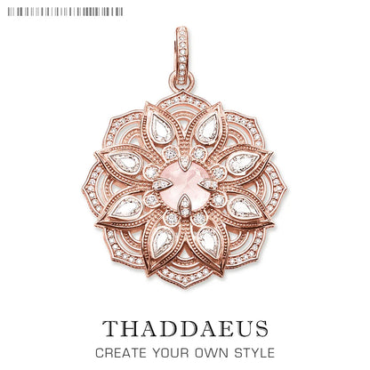 Anhänger Splenic Root Herz Third-Eye Throat Chakra Lotus Karma Wheel, brandneuer Vintage-Schmuck Bijoux Geschenk für Frau Mädchen Männer