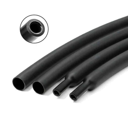 1M mit Klebstoff, doppelwandiger 3:1-Wärmeschrumpfschlauch, 1,6/2,4/3,2/4,8/6,4/7,9/9,5/12,7/30/50 mm, schrumpfbarer Schlauch, selbstklebende Drahtummantelung
