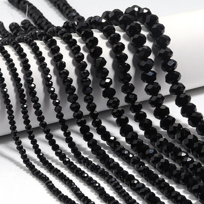3/4/6/8/10mm Facettierte AB Klar Glas Kristall Rondelle Perlen Bunte Lose Spacer Perlen für Schmuck Machen DIY Armband Halskette