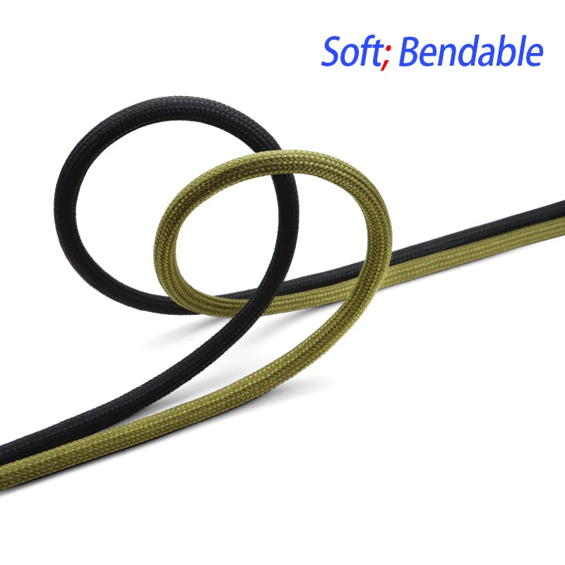 5–50 m geflochtene, erweiterbare Polyamid-Kabelhülse, 2,5 mm – 60 mm, Nylon, eng, hochdicht, isolierter Schutz, Drahtwickelhülle