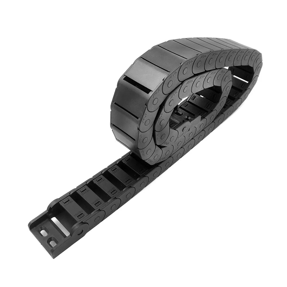 JFLO 1 Meter 15 Series Schleppkette, Drahtträger, Kabelhalter, Schutz, Schleppleine für CNC-Werkzeuge, halbgeschlossener Typ, Innenöffnung