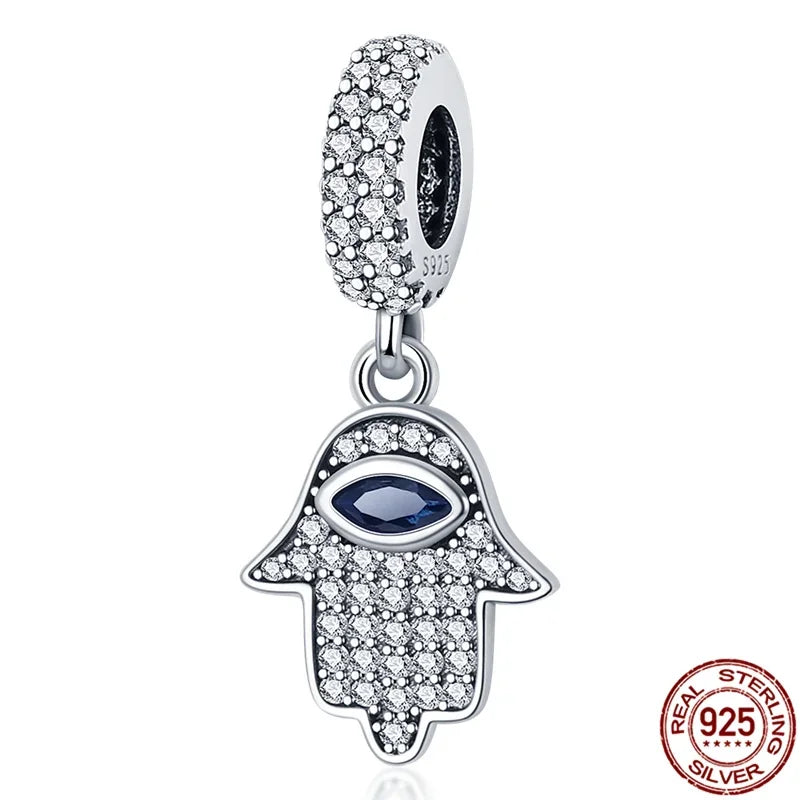 Heißer Verkauf 925 Silber Farbe Evil Eye Charm Dämon Auge Perle Für Original Armband & Armreif DIY Machen Mode Schmuck geschenk