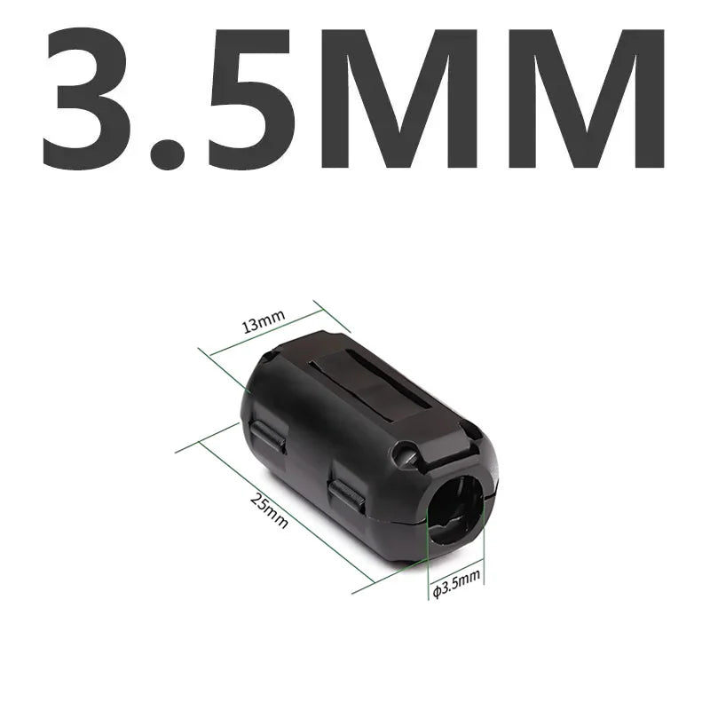 Anti-Interferenz-Schnapp ferrit filter für Kabel 3.5/5/7/9/11/13mm Ferritkern-Drossel klammer emc Innen durchmesser Ent magneti sierungs filter