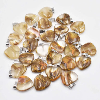Großhandel 50 teile/los Mode 20mm herz naturstein amazonit charms anhänger für schmuck machen Kostenloser versand