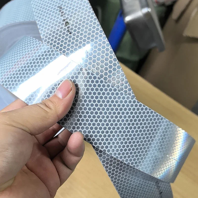 5cm x 1/3/5m hoc hinten sives reflektieren des Solas band für genähte Rettungs ringe oder selbst klebendes Warnband für Kleidung