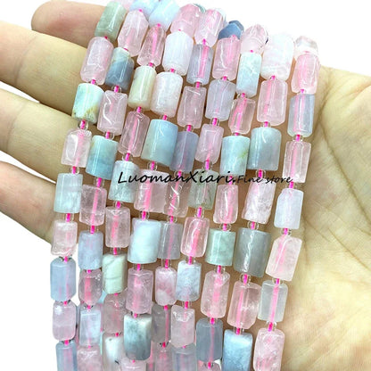 8x12mm Naturstein Grüner Malachit Unregelmäßiger Zylinder Lose Distanzperlen für Schmuckherstellung Diy Armband Charms Zubehör