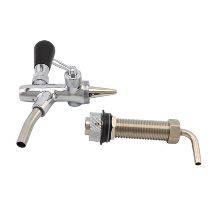 Einstellbarer Fassbier hahn mit Durchfluss regelung Ver chrom ung g5/8 Schaft Home Brew Bar Kegerator Biersp ender Zapfhahn
