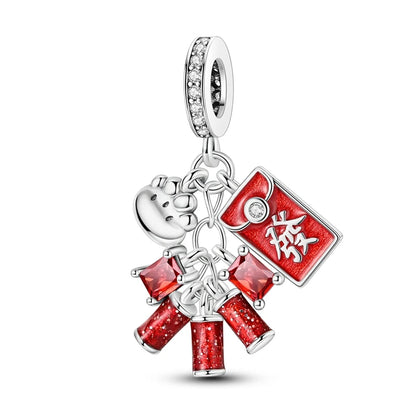 Glücksbringer aus 925er-Sterlingsilber, Geldbaum, glückliche Katze, Gott des Reichtums, Dollar-Schatz-Charm, passend für DIY-Armbänder, Halsketten, viel Glück, Wunschgeschenk