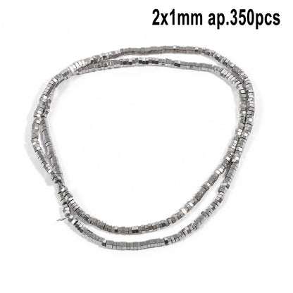 Großhandel AAA Rhodium Hämatit Perlen Charms Herz Stern Rohr Facettierte Runde Unregelmäßige Geometrische Form Perlen Für Schmuck Machen