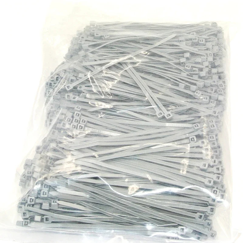 Großhandel 1000 Stück 4 Zoll 2 * 100 mm schwarz weiß blau rot grün orange lila Kabelbinder selbstsichernder Nylon-Kabelbinder