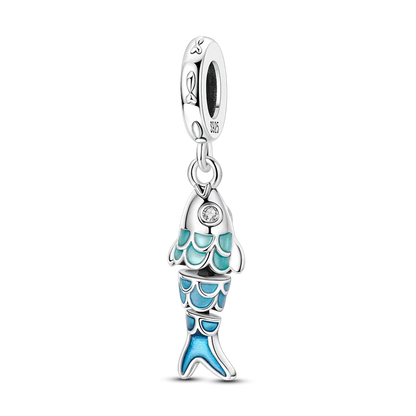 Teufelsaugen-Charm aus 925er Silber, Original-Hand der Fatima, blauer Zirkon, Kreuz, blaue Augen, passend für Armbänder, DIY-Herstellung von Schmuck, Geschenk