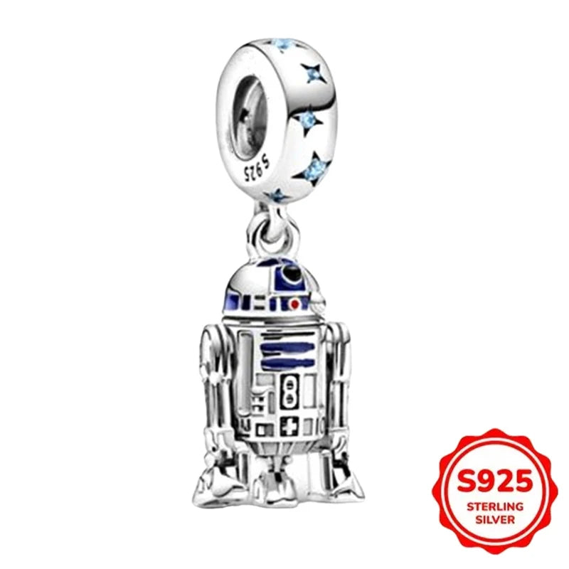 925 Sterling Silber Charms Heiße Star Wars Serie Mandalorianer Helm Anhänger Perlen Original Damen Armbänder DIY Schmuck Geschenke