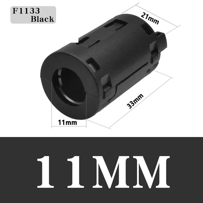 20/100PCS Ferritkern EMI Rauschunterdrücker 3,5-15mm Snap On Anti-Interferenz Schwarz RFI Filter für Kabel EMC Abschirmfilter