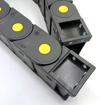 JFLO 45-Serie, 1 Meter, beidseitig offen, Drahtträger, Kabelschleppkette, CNC-Kanalübertragungsteile, Schleppleine, Dichtungstyp