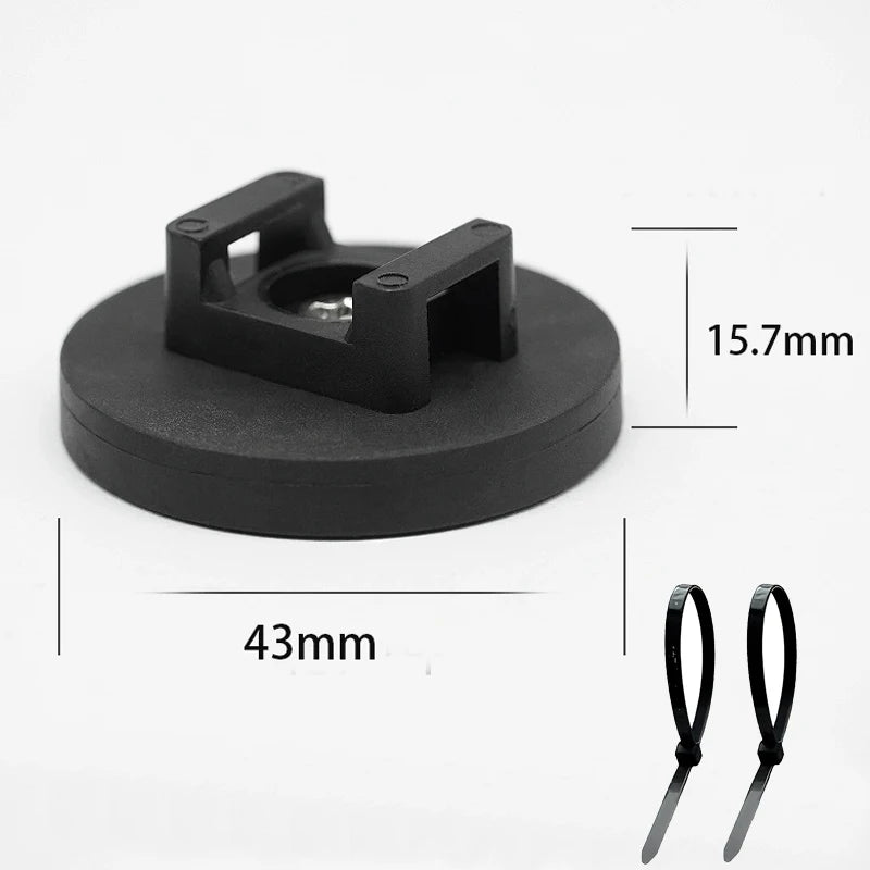 22/31/36/43mm Starker Magnet Magnetische Basis Feste Kabelbinder-Halterung Sattelförmig Mit Kabelbindern Kabelschnallen Rohrhalterung