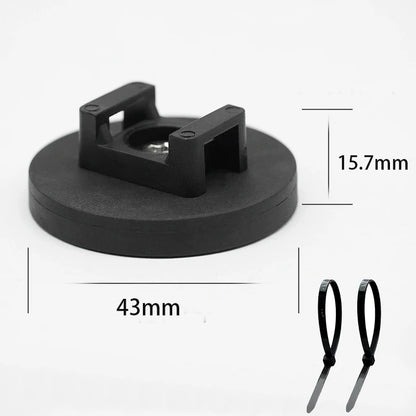 22/31/36/43mm Starker Magnet Magnetische Basis Feste Kabelbinder-Halterung Sattelförmig Mit Kabelbindern Kabelschnallen Rohrhalterung