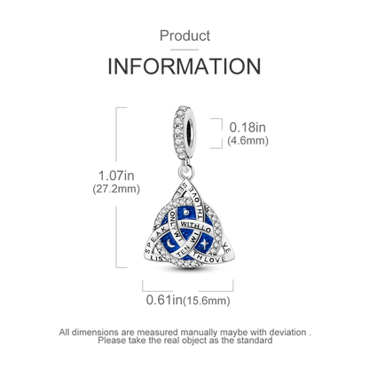 Charm-Anhänger aus Silber 925, blaue Serie, passend für Armbänder, Charms, DIY, originelle Mode-Anhänger für Schmuckherstellung