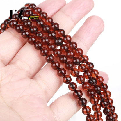 Naturstein Bernstein Runde unregelmäßige Rondelle Edelstein lose Perlen facettierte lose Perlen für Schmuckherstellung DIY Armband handgefertigt