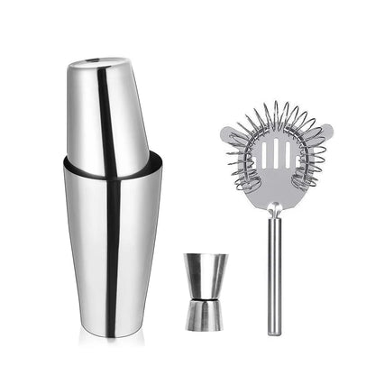 Professionelle Boston Shaker Bar Wein Tasse Barware Werkzeuge Barkeeper Kit Edelstahl Cocktail Mixer Martini Cocktail Shaker Set