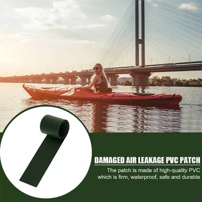 1/4x 100x5cm PVC-Reparaturpflaster für Schlauchboote, Kajaks, Beiboote, spezielles Reparaturwerkzeug, Reparaturband für Pool-Gummiboote