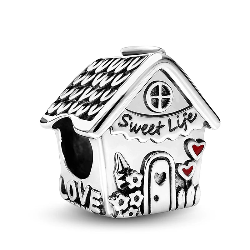 Charms aus 925er-Sterlingsilber für Jungen und Mädchen, Paar-Serie, Vorschlag, Geständnis, Perlen, passend für Original-Pan-Armbänder, edler Schmuck, Geschenk