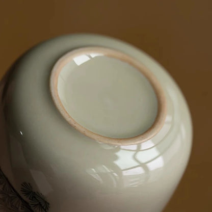 1 Stück Mini-Keramik-Urne für Haustiere, Haustierzähne und Haarsammlung, Gedenkglas für Katzen, Hunde, Hamster, Kaninchen, Urne im chinesischen Stil