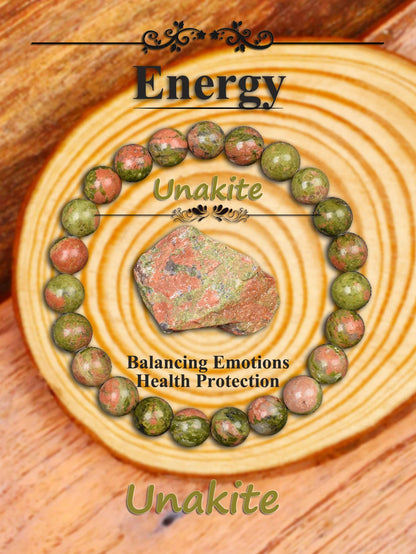 Natural African Bloodstone Beads Bracelet For Courage Protection Grounding Strength Energy Healing & Good Luck Vitality Jewelry