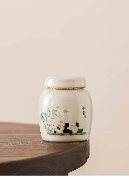 7 x 8.5 cm Ceramic Urns for Human Ashes, Small Seal, Pet Memorial, High-Quality Funeral Accessories