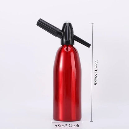 Tragbare Sprudelwasserbereiter Geschmack Soda Blaster CO2 Cocktail Blase Getränke Druckregler Barkeeper Siphon Zubehör Aluminium