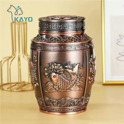 Container for ashes, coffin box, urns for human ashes, pet memorial keepsake, metal urns, urns for cremation, urns for small animals, burial