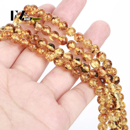 Naturstein Bernstein Runde unregelmäßige Rondelle Edelstein lose Perlen facettierte lose Perlen für Schmuckherstellung DIY Armband handgefertigt