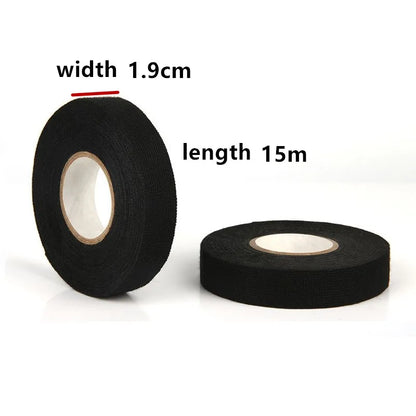 Elektrisches Isolierband, hitzebeständiges Kabelbaumband, 19 mm, Kabelbaum für Autos, Kabelbaum, Schutz, wasserdichtes Klebeband, Klettband