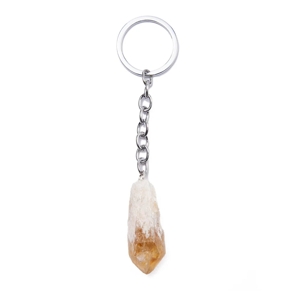 1-2 cm natürlicher roher Erz-Schlüsselanhänger, Edelstein, Quarz, Fluorit, Citrin, Amethyst, unregelmäßiger Stein, Anhänger, Charms, Schmuckherstellung, Zubehör