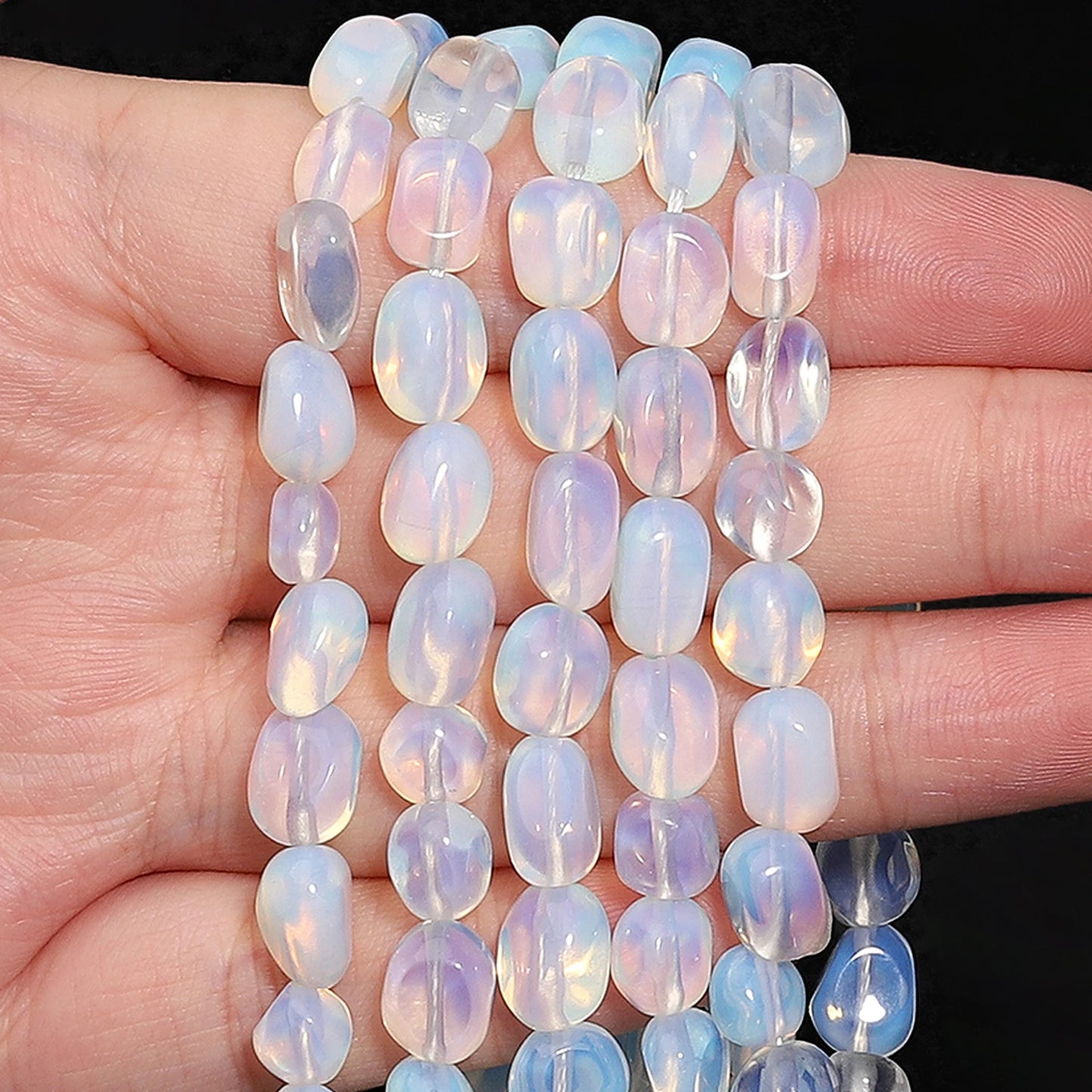 8-10mm unregelmäßige geometrische natürliche Rauchquarz stein DIY lose Perlen für Schmuck herstellung hand gefertigte Armband Accessoires
