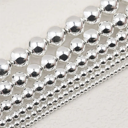 A+ Naturstein, nicht magnetisch, Hämatit, rund, lose Distanzperlen für Schmuckherstellung, DIY-Perlen, Armband, Halskette 2, 3, 4, 6, 8, 10 mm