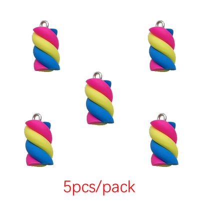 5/10 stücke Bunte Simulation Marshmallow Charms Harz Candy Anhänger für DIY Armbänder Halsketten Ohrringe Schmuck Machen Accessori