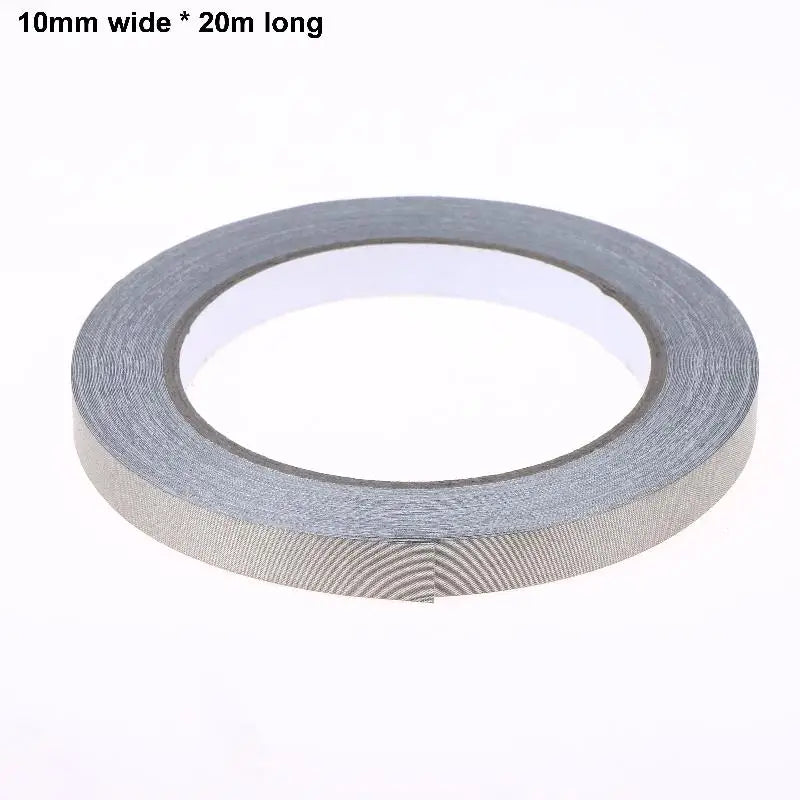 Elektrisches Klebeband, doppelt leitfähiges Gewebeklebeband, 20 m, 5–50 mm Breite, einseitiges Klebeband zur EMI-Abschirmung für Laptops, Mobiltelefone, LCD-Bildschirme