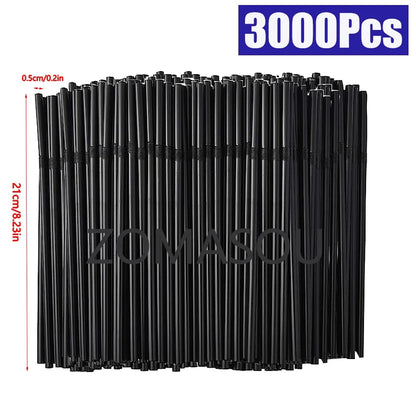 50/3000/5000pcs Trinkhalme bunte Hochzeits feier Milch Tee Bar Küche Cocktail Getränk Stroh nach Hause Cola Stroh Großhandel