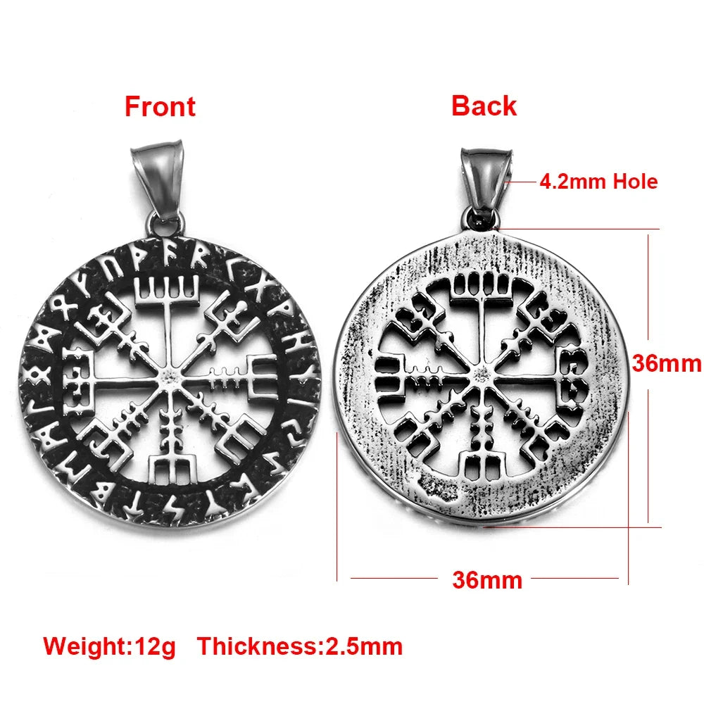 Edelstahl Viking Nordischer Anhänger für Halskette DIY Zubehör Schmuckherstellung Erkenntnisse Männer Charm Supplies Punk Axt
