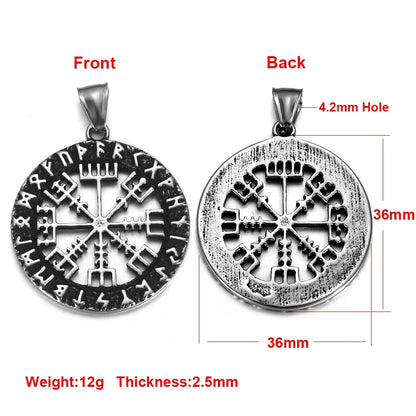 Edelstahl Viking Nordischer Anhänger für Halskette DIY Zubehör Schmuckherstellung Erkenntnisse Männer Charm Supplies Punk Axt