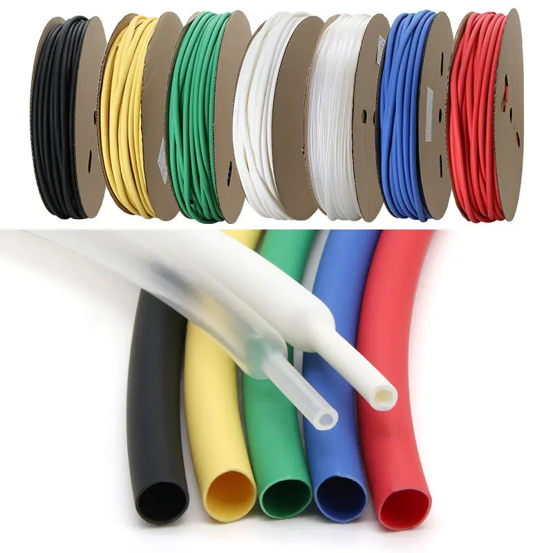 Wärmeschrumpfschlauch mit Kleber im Verhältnis 4:1, Durchmesser 4 mm – 52 mm, doppelwandige, mit Klebstoff ausgekleidete Polyolefin-Ummantelung für die Reparatur von Draht- und Kabelummantelungen